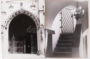 cca 1940-1942 Korschelt Miklós (1900-1982): Vintage fotók Kassáról (országzászló, honvédszobor talpa...