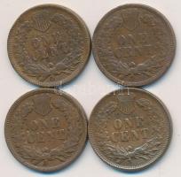 Amerikai Egyesült Államok 1900-1907. 1c (4x) mind klf T:2,2-(ü.)
USA 1900-1907. 1 cent (4x) all diff...