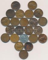 Amerikai Egyesült Államok 1900-1960. 1c (23x) klf T:vegyes USA 1900-1960. 1 cent (23x) different C:mixed