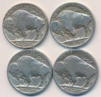 Amerikai Egyesült Államok 1916-19. 5c (4x) mind klf T:2-,3
USA 1916-19. 5 cents (4x) all different C...