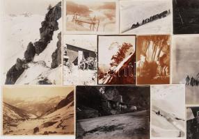 1914-1918 Az I. világháborúban szolgálatot teljesítő katona archívumából származó fotók, 33 db, 3x4 ...