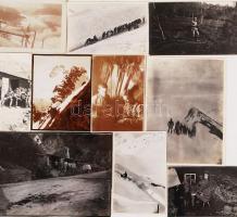 1914-1918 Az I. világháborúban szolgálatot teljesítő katona archívumából származó fotók, 33 db, 3x4 ...