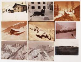 1914-1918 Az I. világháborúban szolgálatot teljesítő katona archívumából származó fotók, 33 db, 3x4 ...