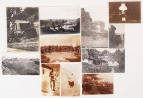 1914-1918 Az I. világháborúban szolgálatot teljesítő katona archívumából származó fotók, 33 db, 3x4 ...