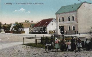 Lepsény, Fő utca, Erzsébet-szobor