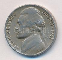 Amerikai Egyesült Államok 1941. 5c CuNi "Jefferson" T:2-/3 USA 1941. 5 Cents CuNi "Jefferson" C:VF/F Krause KM#192