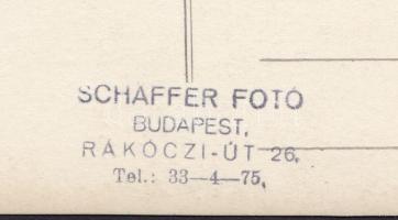 cca 1930 Budapest, Margit sziget: Horthy Miklós vitézeket avat Schäffer fotólap / cca 1930 Horthy aw...