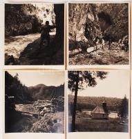 cca 1930-1940 Erdélyi fotósorozat ismeretlen szerzőtől, feliratozott fotók, 12 db, papírméret: 24x18...