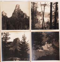 cca 1930-1940 Erdélyi fotósorozat ismeretlen szerzőtől, feliratozott fotók, 12 db, papírméret: 24x18...