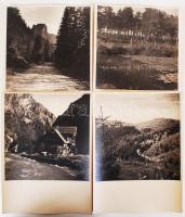 cca 1930-1940 Erdélyi fotósorozat ismeretlen szerzőtől, feliratozott fotók, 12 db, papírméret: 24x18...