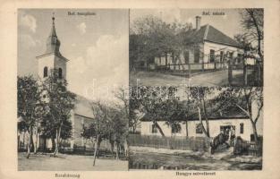 Barabásszeg, Hangya szövetkezet, református templom és iskola