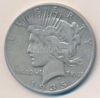 Amerikai Egyesült Államok 1935S. 1$ Ag "Peace" T:2-,3 USA 1935S. "Peace" Dollar Ag C:VF,F