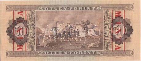 1969. 50Ft piros "MINTA" felülnyomással és perforációval illetve "B 000 - 001070&quot...