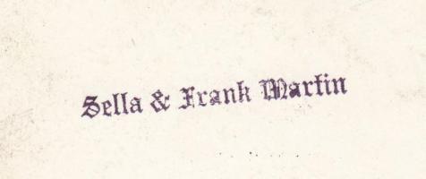 cca 1950-1960 Sella & Frank Martin: Bártáncosnő, hátoldalán pecséttel /
Sella & Frank Martin...