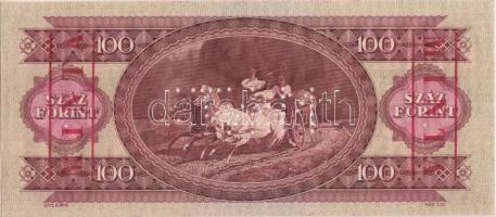 1968. 100Ft piros "MINTA" felülnyomással és perforációval illetve "B 000 - 000941&quo...