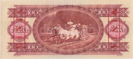 1984. 100Ft piros "MINTA" felülnyomással és perforációval illetve "B 000 - 000937&quo...