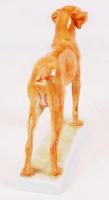 Herendi Maugsch vizsla, kézzel festett, jelzett, hibátlan, m:18, h:23 cm / Herend Maugsch dog, hand ...