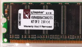 Kingston DDR-400 1Gb memória modul (2x)
Azonos sorozattípus!