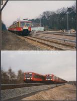 10 db modern vonat motívumú képeslap és fotó / 10 modern motive cards and photo, trains