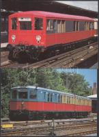 10 db modern vonat motívumú képeslap és fotó / 10 modern motive cards and photo, trains