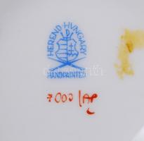 Herendi Apponyi mintás kis váza, kézzel festett, jelzett, hibátlan, m:14 cm