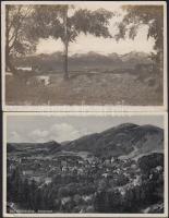 2 db régi városképeslap: Poprád és Bad Gleichenberg / 2 old postcards from Kingdom of Hungary and Austria