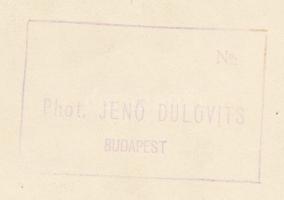 cca 1930-1940 Dulovits Jenő (1903-1972): Hazafelé, vintage fotóművészeti alkotás, pecséttel jelzett,...