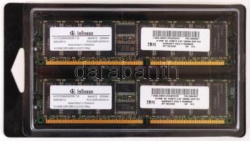 IBM Infineon PC2100 DDR, ECC, REG, 512 Mb memória modul (2x) Azonos sorozattípus!