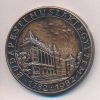 1982. "Budapesti Műszaki Egyetem / Villamosmérnöki Kar - Zipernowsky Károly" Br emlékérem (40mm) T:2-