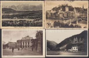 4 db régi osztrák városképes lap / 4 old Austrian postcards