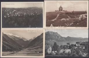 4 db régi osztrák városképes lap / 4 old Austrian postcards