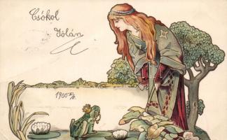 Art Nouveau litho (EK)