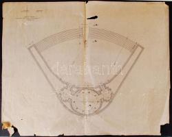 Beck András - Dávid Károly: Tervpályázat a munkásmozgalom mártírjainak emlékművére 2 db 60x50 cm, 60x30 cm