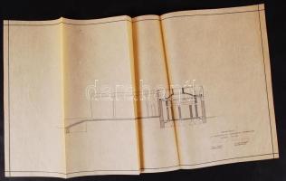 Beck András - Dávid Károly: Tervpályázat a munkásmozgalom mártírjainak emlékművére 2 db 60x50 cm, 60...