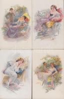 10 db használatlan Usabal művészlap / 10 vintage Usabal art postcards