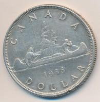 Kanada 1936. 1$ Ag "V. György" T:2-
Canada 1936. 1 Dollar Ag "George V" C:VF