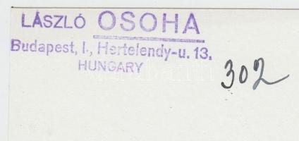 cca 1930-1940 Osoha László: Lépcsőn lefelé, vintage fotóművészeti alkotás, pecséttel jelzett, 20x14 ...