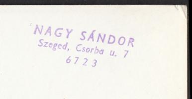 cca 1970-1980 Nagy Sándor: Vízi zene, vintage fotóművészeti alkotás, pecséttel jelzett, 13x23 cm