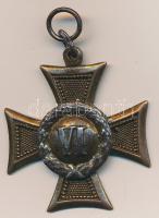 1911-1918. "Katonai Legénységi Szolgálati Jel III. osztálya" Br kitüntetés mellszalag nélkül T:2- Hungary 1911-1918. "Military Service Medal 3nd class" Br decoration without ribbon T:VF NMK 155.