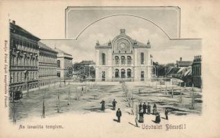 Pécs, zsinagóga; kiadja Fürst Lipót