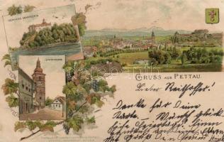 1897 Ptuj, Pettau; Schloss Ankenstein; litho (EK)