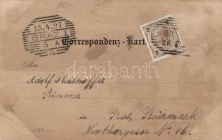 1897 Ptuj, Pettau; Schloss Ankenstein; litho (EK)