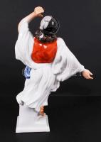 Herendi táncoló juhász, kézzel festett, jelzett, hibátlan / Herend dancing shepard m:30 cm