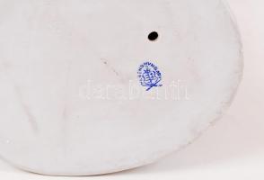 Herendi tanácskozó munkások, kézzel festett, jelzett, restaurált, ritka!!, m:26 cm