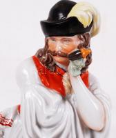 Herendi búsuló juhász, kézzel festett, jelzett, hibátlan, / Herend sheperd chinaware m:29 cm