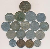 Belgium 18db különféle aprópénz T:vegyes &lt;br/&gt;Belgium 18pcs of different small coins C:mixed