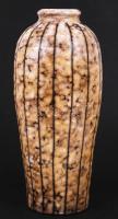 Retró váza, mázas kerámia, jelzés nélkül, hibátlan, m:29 cm