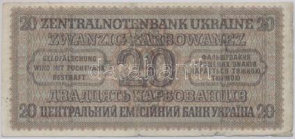 Ukrajna/Német megszállás 1942. 20K T:II
Ukraine/German occupation 1942. 20 Karbowanez C:XF
Krause 53