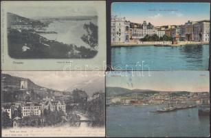 6 db régi, olasz képeslap / 6 Italian postcards: Trieste (3), Merano (2), Gries-Bolzano (1)