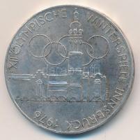 Ausztria 1976. 100Sch Ag "Innsbruck - XII. Téli olimpia / Épületek és olimpiai logó" T:2-
...